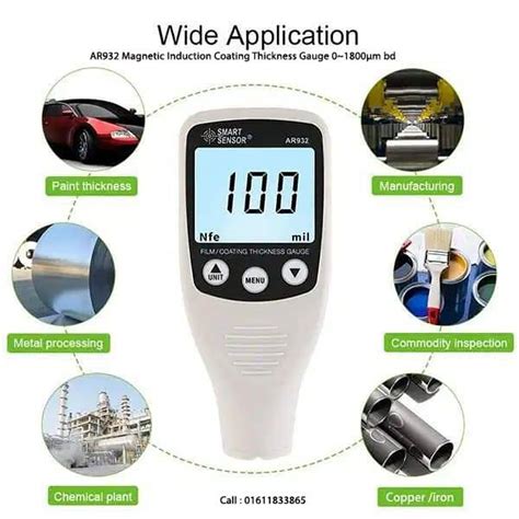 magnetic induction coating thickness measurement|coating thickness chart.